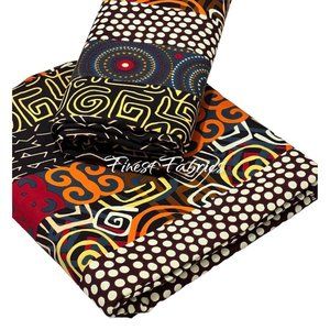 Ankara Fabric African Print Fabric AnkaraTribal Fabric By The Yard Cotton Fabric